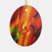 Abstract expressionisme schilderen keramisch ornament (Rechts)