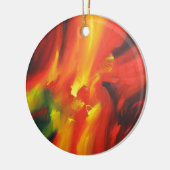 Abstract expressionisme schilderen keramisch ornament (Links)