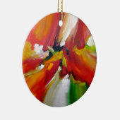 Abstract expressionisme schilderen keramisch ornament (Rechts)