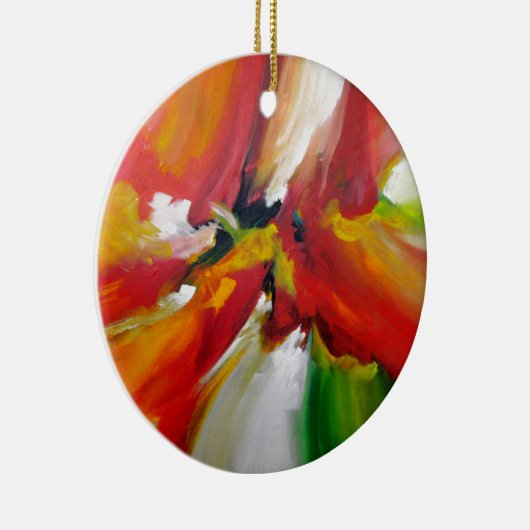 Abstract expressionisme schilderen keramisch ornament (Rechts)