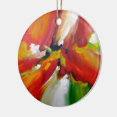 Abstract expressionisme schilderen keramisch ornament (Links)