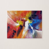 Abstract expressionisme schilderen legpuzzel (Horizontaal)
