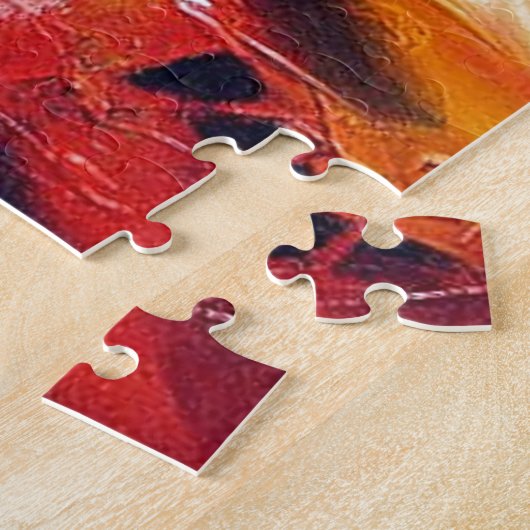 Abstract expressionisme schilderen legpuzzel (Zijkant)