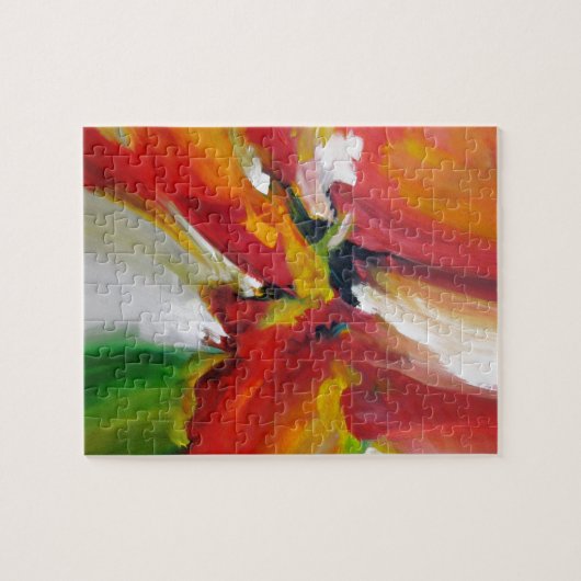 Abstract expressionisme schilderen legpuzzel (Horizontaal)