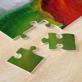 Abstract expressionisme schilderen legpuzzel (Zijkant)