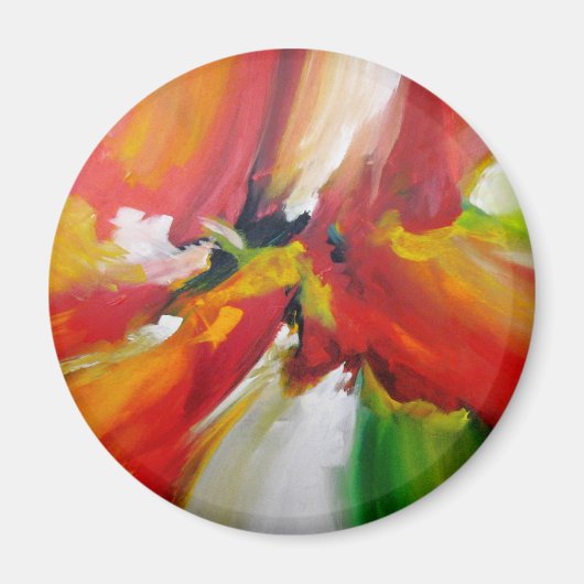 Abstract expressionisme schilderen magneet (Voorkant)