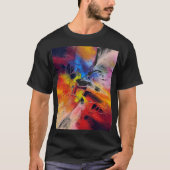 Abstract Expressionisme Schilderen Mannen Modern Z T-shirt (Voorkant)