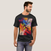 Abstract Expressionisme Schilderen Mannen Modern Z T-shirt (Voorkant volledig)