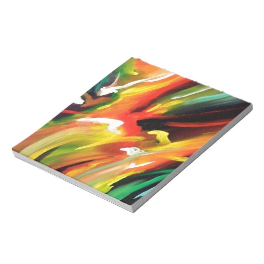 Abstract expressionisme schilderen notitieblok (Linkerzijde)