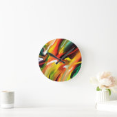 Abstract expressionisme schilderen ronde klok (Huis)