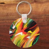 Abstract expressionisme schilderen sleutelhanger (Voorkant)