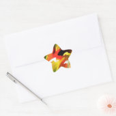 Abstract expressionisme schilderen ster sticker (Envelop)