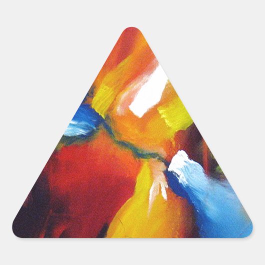 Abstract expressionisme schilderen sticker (Voorkant)