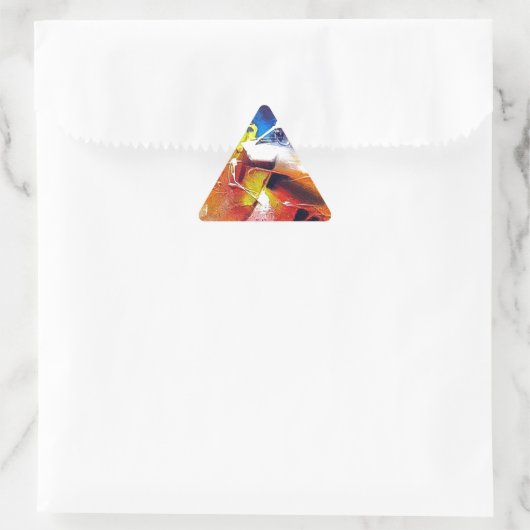 Abstract expressionisme schilderen sticker (Tas)