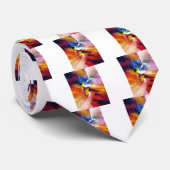 Abstract expressionisme schilderen stropdas (Opgerold)
