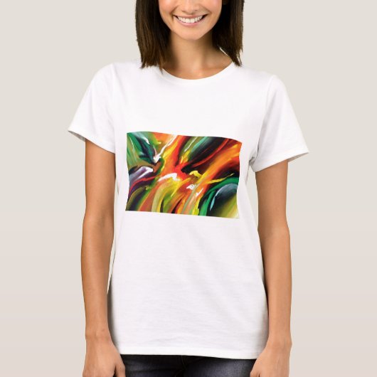 Abstract expressionisme schilderen t-shirt (Voorkant)