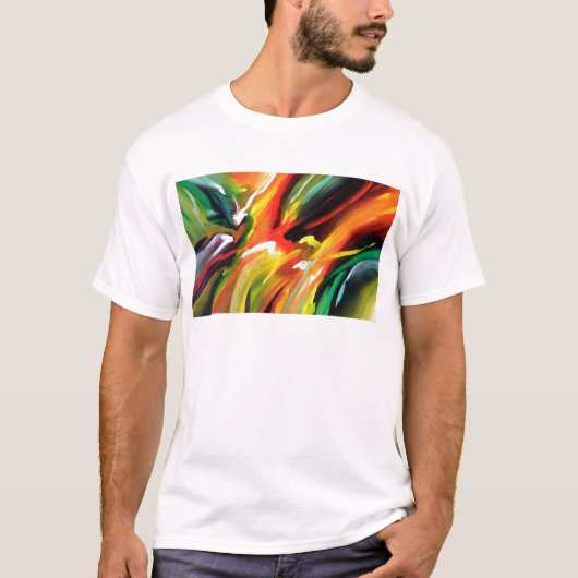 Abstract expressionisme schilderen t-shirt (Voorkant)