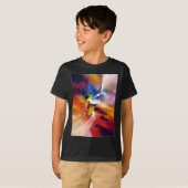 Abstract expressionisme schilderen t-shirt (Voorkant volledig)