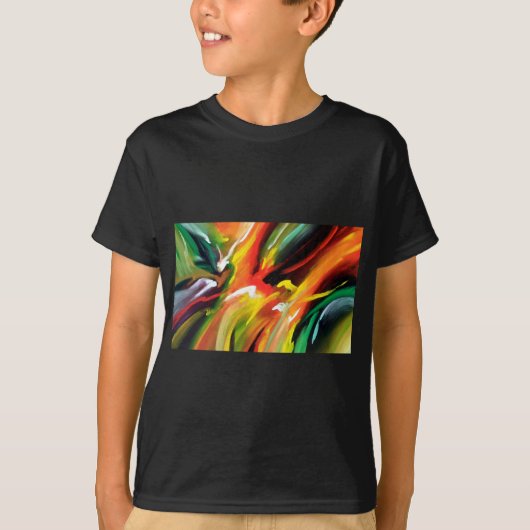 Abstract expressionisme schilderen t-shirt (Voorkant)