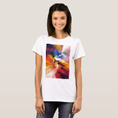 Abstract expressionisme schilderen t-shirt (Voorkant volledig)