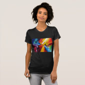 Abstract expressionisme schilderen t-shirt (Voorkant volledig)