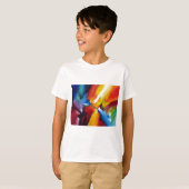 Abstract expressionisme schilderen t-shirt (Voorkant volledig)