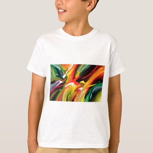 Abstract expressionisme schilderen t-shirt (Voorkant)