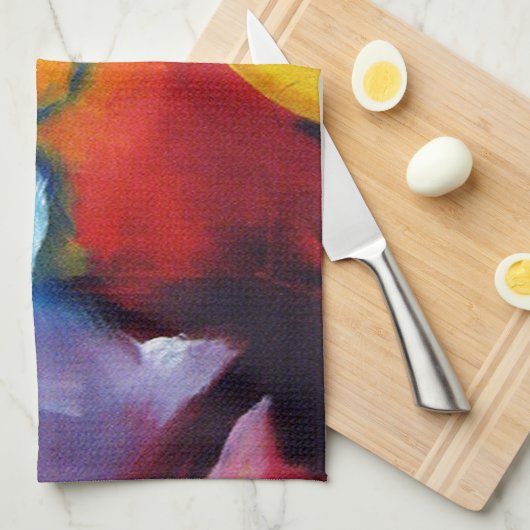 Abstract expressionisme schilderen theedoek (Quarter Fold)