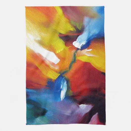 Abstract expressionisme schilderen theedoek (Verticaal)