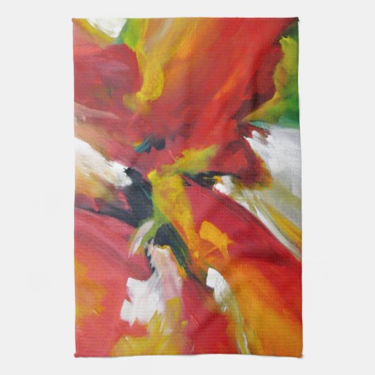 Abstract expressionisme schilderen theedoek (Verticaal)