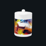 Abstract expressionisme schilderen theepot<br><div class="desc">Hedendaags Abstract Expressionisme Schilderij van Serdar Hizli</div>