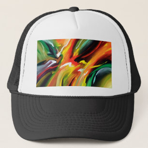 Abstract expressionisme schilderen trucker pet