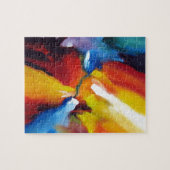 Abstract expressionisme schilderij legpuzzel (Horizontaal)