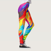 Abstract expressionisme-schilderij met levendige k leggings (Rechts)