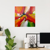 Abstract Expressionisme Schilderij van Serdar Hizl Poster (Thuiskantoor)