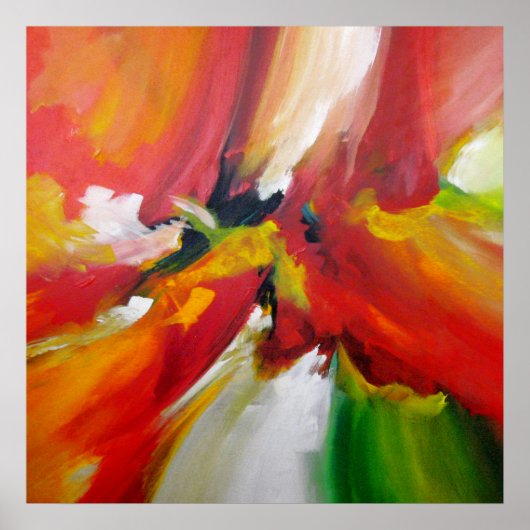 Abstract Expressionisme Schilderij van Serdar Hizl Poster (Voorkant)