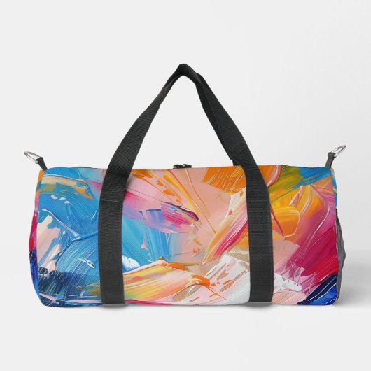 Abstract expressionisme verfpatroon plunjezak (Voorkant)