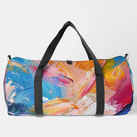 Abstract expressionisme verfpatroon plunjezak (Achterkant)