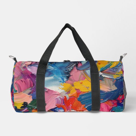 Abstract expressionisme verfpatroon plunjezak (Voorkant)