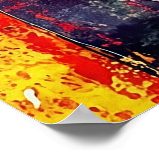 Abstract Expressionist: Bold Emotion Series Poster (Hoek)