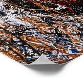 Abstract Expressionist Electric Guitar Drip Art Poster (Hoek)