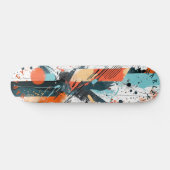 Abstract Expressionist - Krachtige Moderne Kunst Persoonlijk Skateboard (Horizontaal)