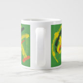 Abstract Expressionist Mark Making Fine Art Mug Grote Koffiekop (Achterkant)
