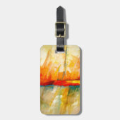 Abstract expressionistisch Bagagelabel (Voorkant verticaal)