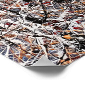 Abstract expressionistisch beeld van Liberty Drip  Poster (Hoek)