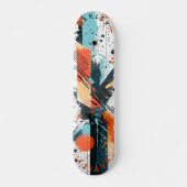 Abstract expressionistisch - gedurfde moderne kuns persoonlijk skateboard (Voorkant)