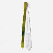 Abstract expressionistisch geel groen stropdas (Achterkant)