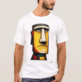 Abstract Expressionistisch Gezicht | Modern Symbol T-shirt (Voorkant)