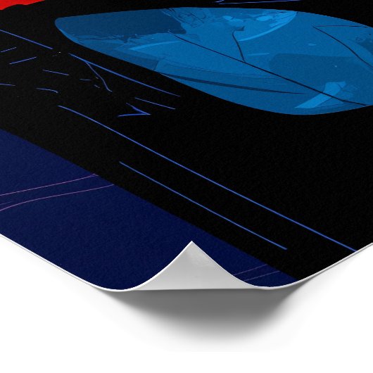 Abstract expressionistisch hart – levendige kunst poster (Hoek)