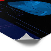 Abstract Expressionistisch Hart – Trillende Kunst Poster (Hoek)